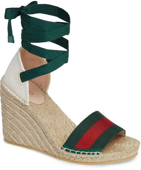 gucci green espadrilles|gucci espadrilles wedges pink.